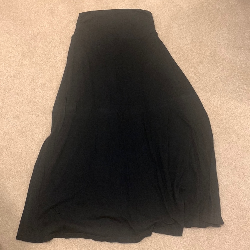 Black maxi skirt